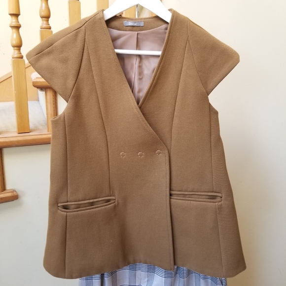 Unique Deisgn Dixie Olive Green Wide Shoulder Vest Size M - Picture 3 of 11